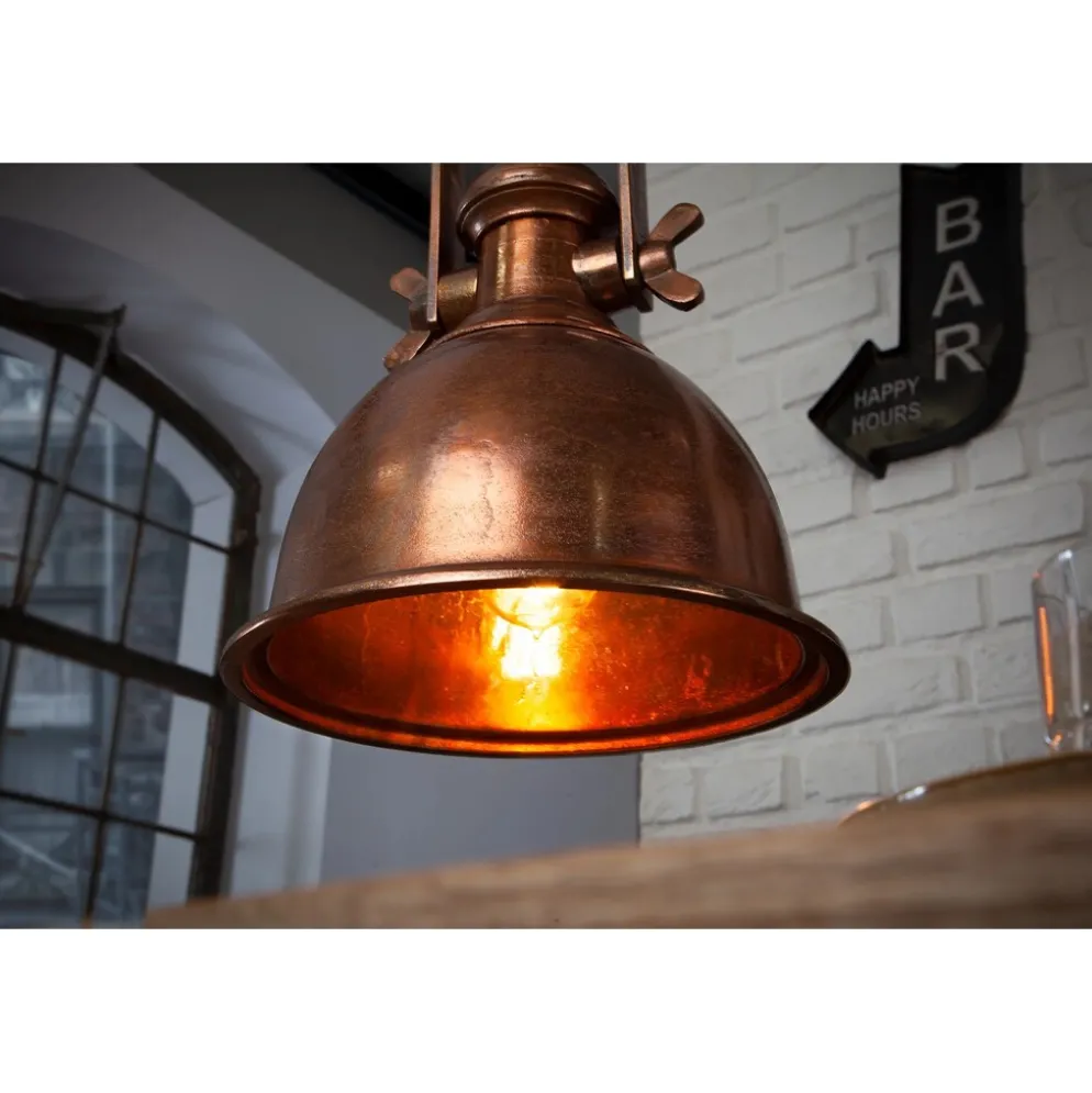 Invicta Interior Pendelleuchte Industrial Kupfer meliert