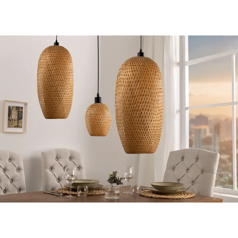Invicta Interior Pendelleuchte Organic Living 5 Bambus