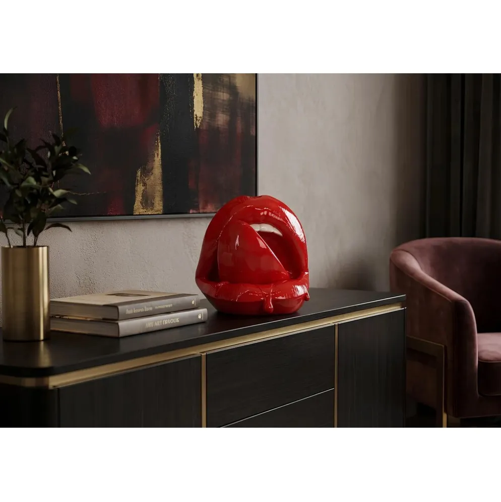Invicta Interior Pop-Art Dekorationsfigur Lip – Verspielte Rote Lippen von Invicta