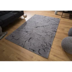 Invicta Interior Teppich aus Baumwolle Fragments 240x160cm grau