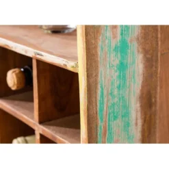 Invicta Interior Weinregal & Stiefelregal Borneo 190cm | Recyceltes Mangoholz