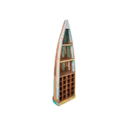 Invicta Interior Weinregal & Stiefelregal Borneo 190cm | Recyceltes Mangoholz