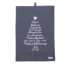 Krasilnikoff Geschirrhandtuch Christmas Words