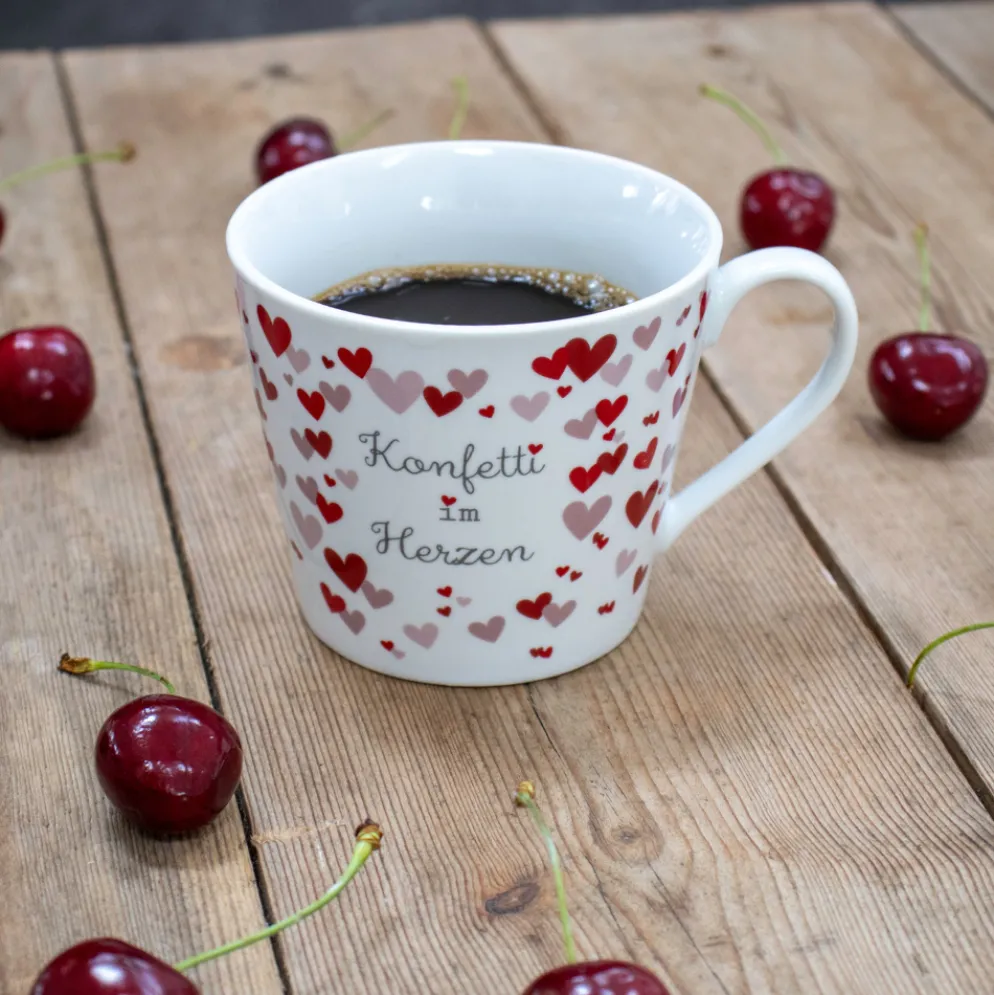 Krasilnikoff Happy Cup Konfetti im Herzen