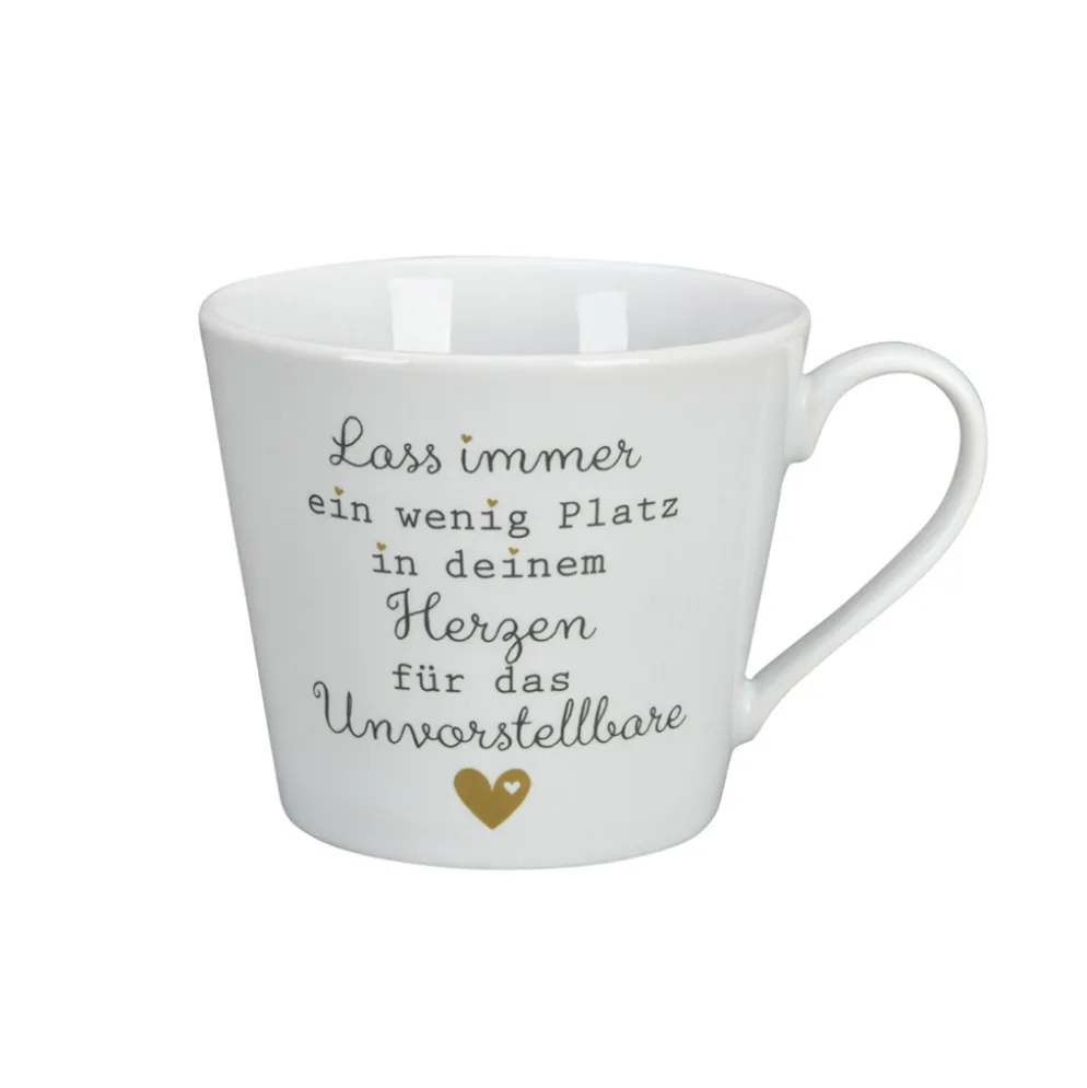 Krasilnikoff Happy Cup, Lass immer ein wenig Platz in deinem Herzen