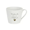 Krasilnikoff Happy Cup Tasse, Warte nie bist du Zeit hast