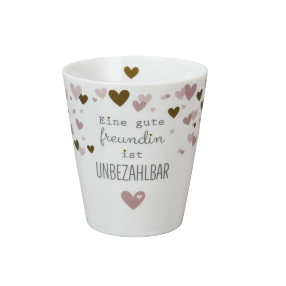 Krasilnikoff Happy Mug Becher Eine gute Freundin ist unbezahltbar
