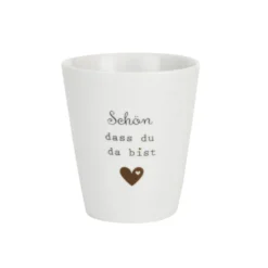 Krasilnikoff Happy Mug Becher Schön, dass du da bist