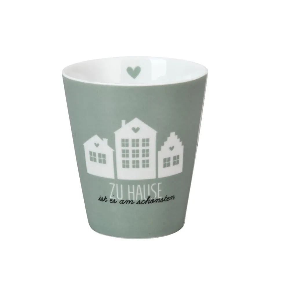 Krasilnikoff Happy Mug Becher, Zu Hause ist es am schönsten