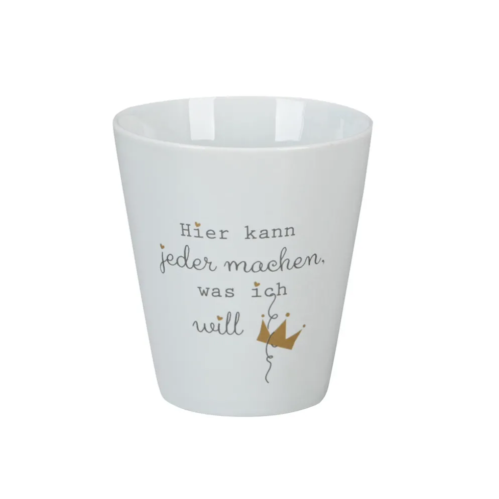 Krasilnikoff Happy Mug Hier kann jeder machen, was ich will
