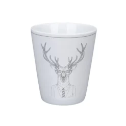 Krasilnikoff Happy Mug Hipster Deer aus Porzellan