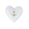 Krasilnikoff Herz Schale, Tablett Gold Anchor