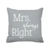 Krasilnikoff Kissenbezug Mrs. Always Right