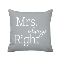 Krasilnikoff Kissenbezug Mrs. Always Right