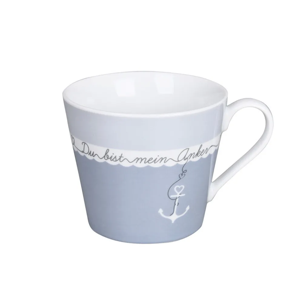 Krasilnikoff Tasse, Happy Cup Du bist mein Anker