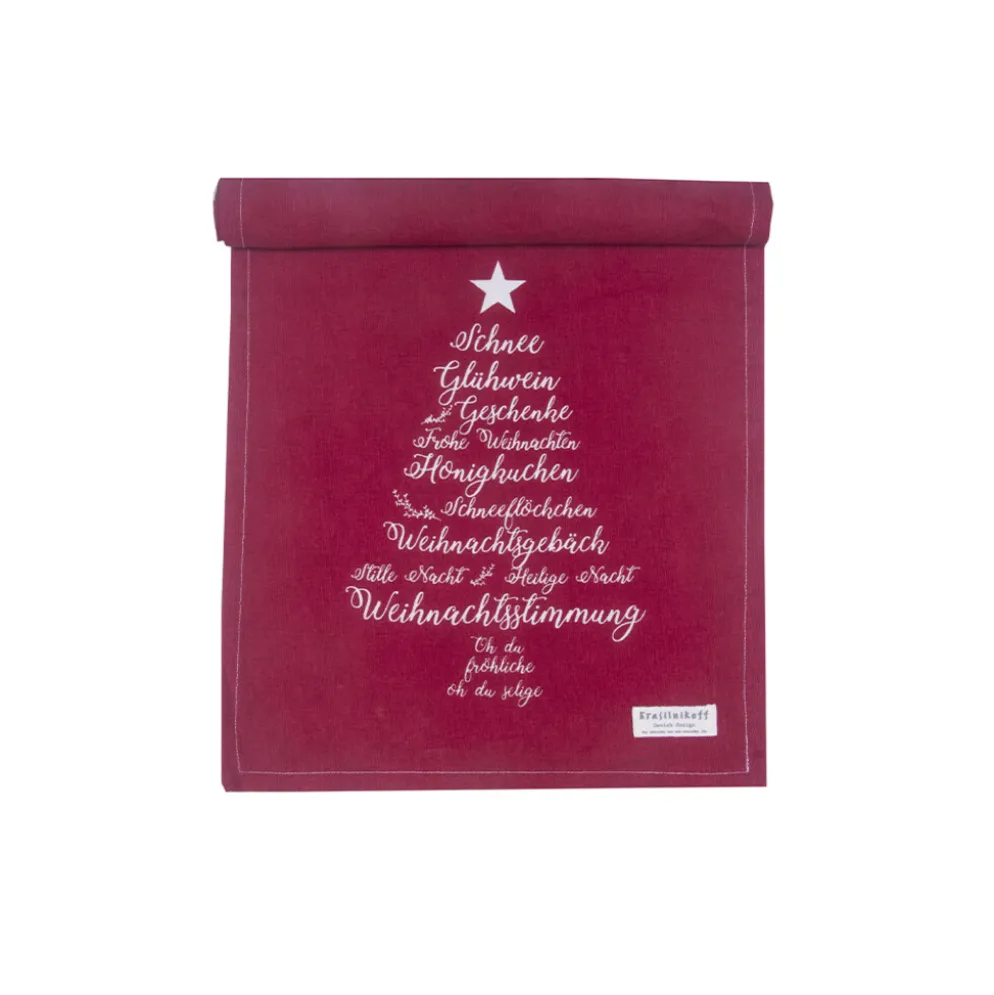 Krasilnikoff Tischläufer Christmas Words