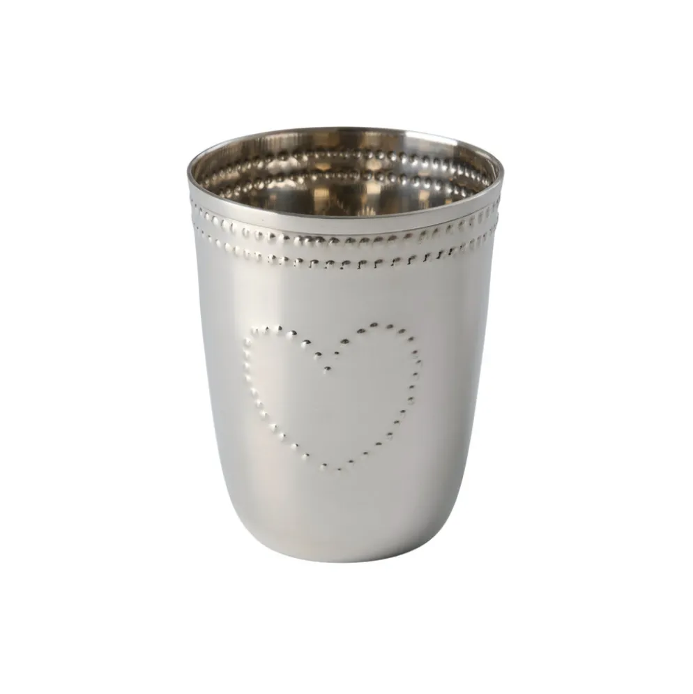 RICE Edelstahlbecher mit geprägtem Motiv 250ml
