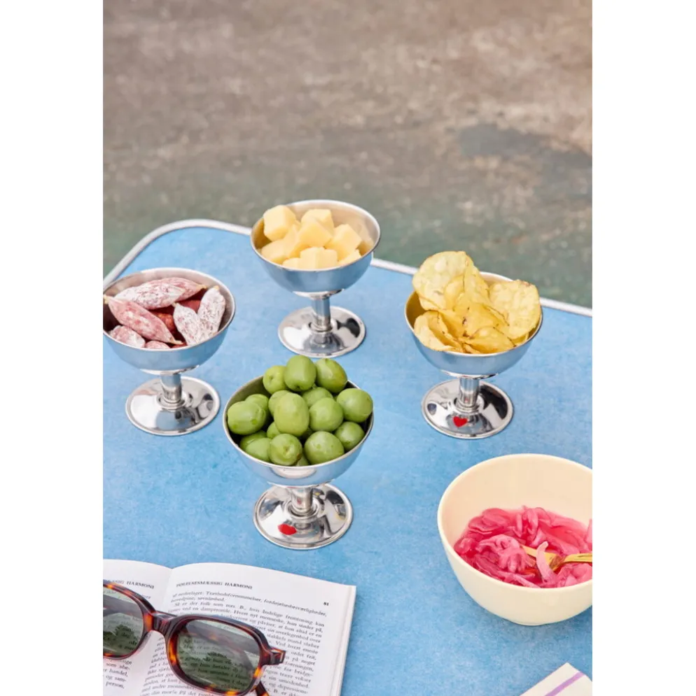 RICE Edelstahl Eisbecher mit rotem Herz