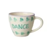 RICE Jumbo Keramiktasse - Handbemaltes DANCE Design