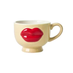 RICE Keramik Becher Lips