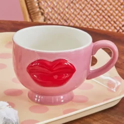 RICE Keramik Becher Lips