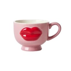 RICE Keramik Becher Lips