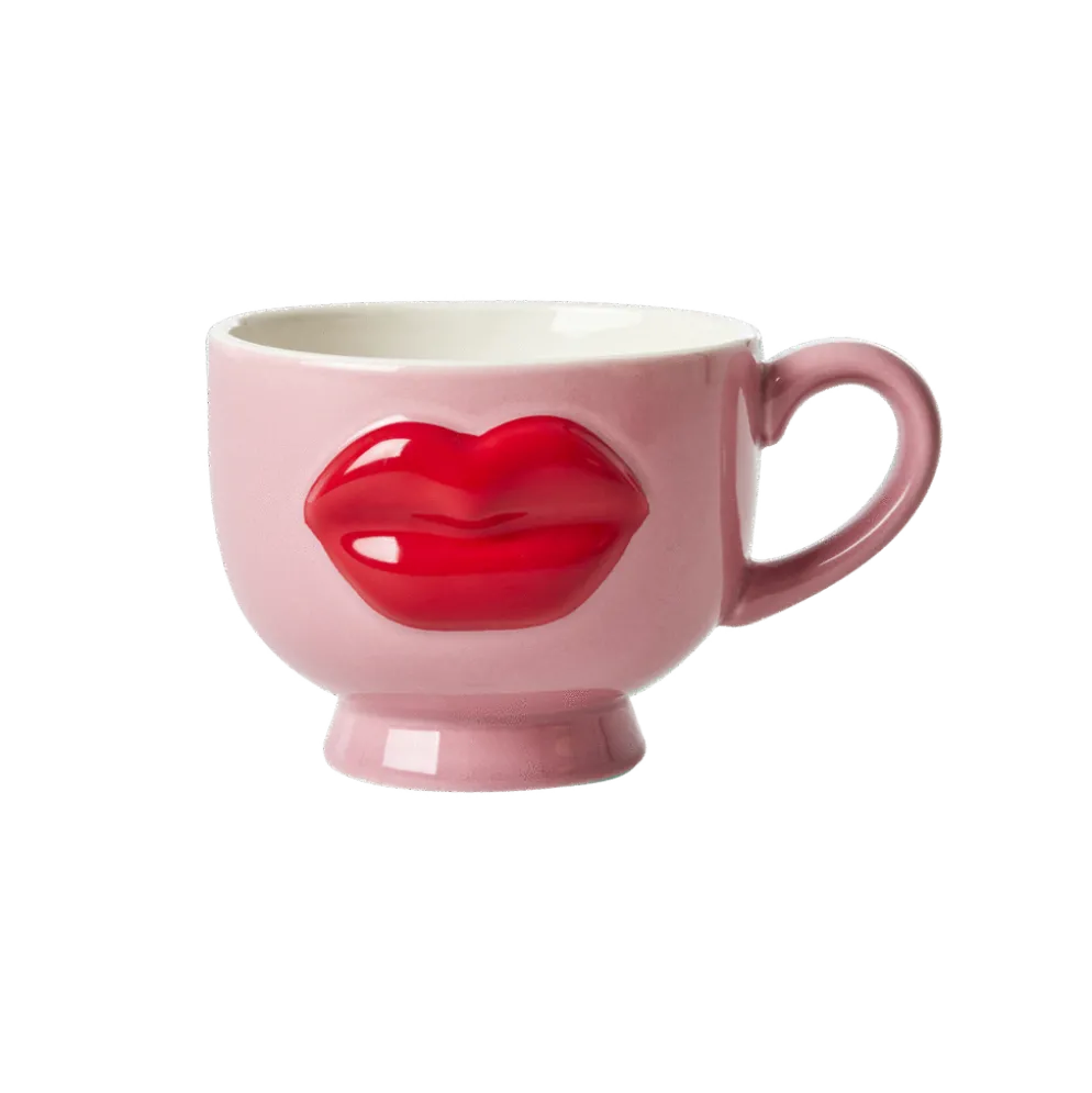 RICE Keramik Becher Lips