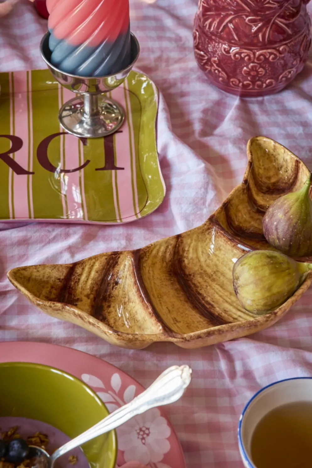 RICE Keramik Croissant Servierteller