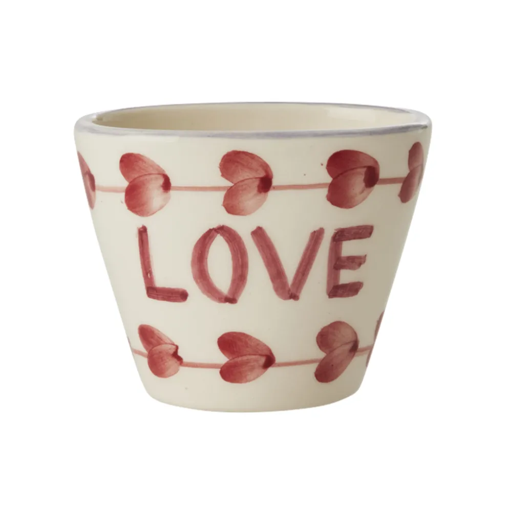 RICE Keramik Espressotasse Handgemacht LOVE