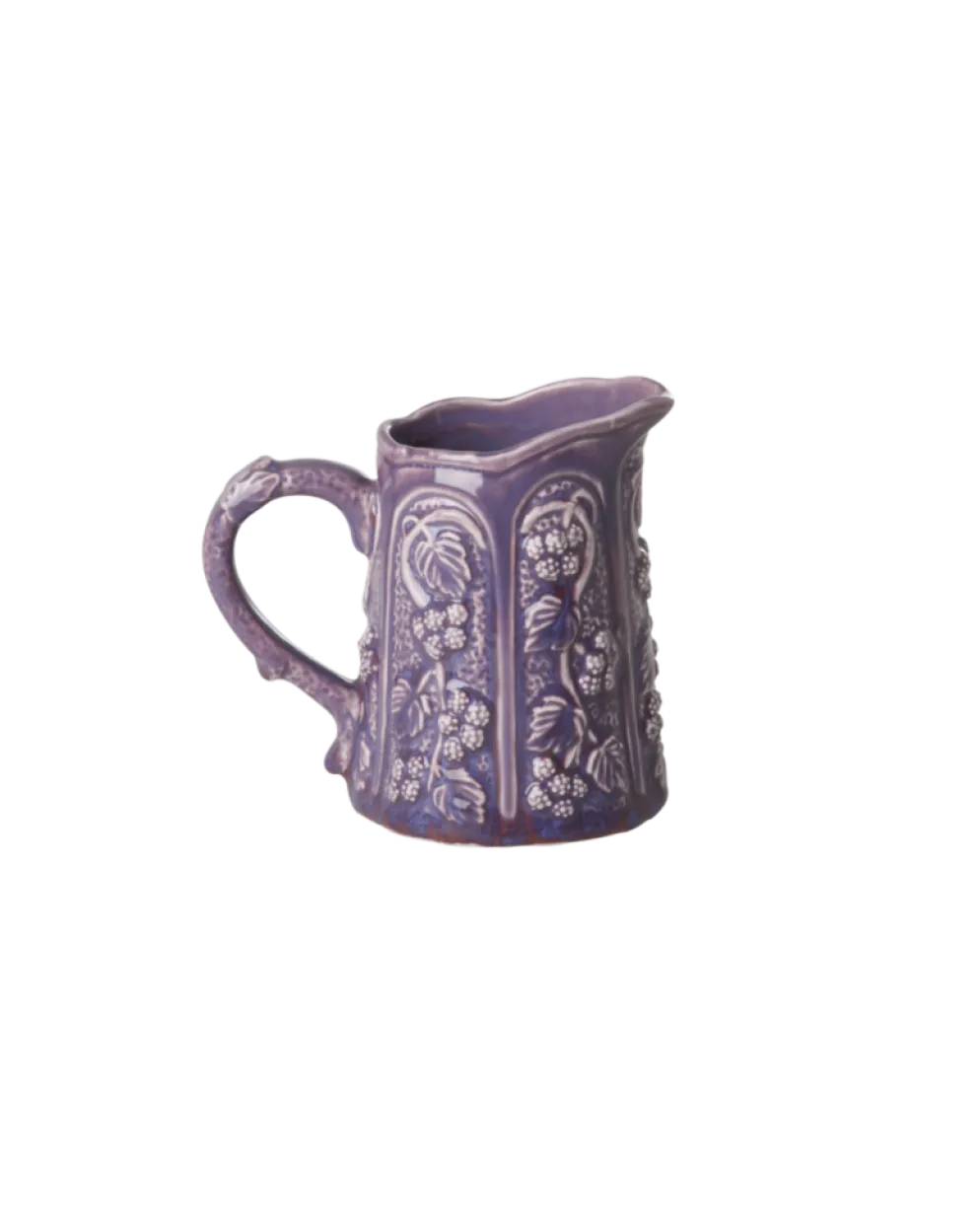 RICE Keramik Vintage Vase in Dunkel Lavendel