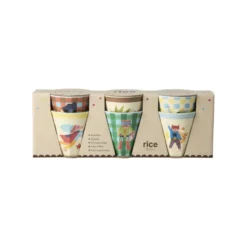 RICE Kinderbecher Small Cup aus Melamin Hero, 6er Pack