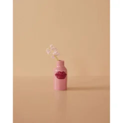 RICE Kleine Keramik Vase Lipstick