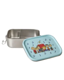 RICE Kleine Lunchbox Brotdose für Kinder mit Snoopy Print