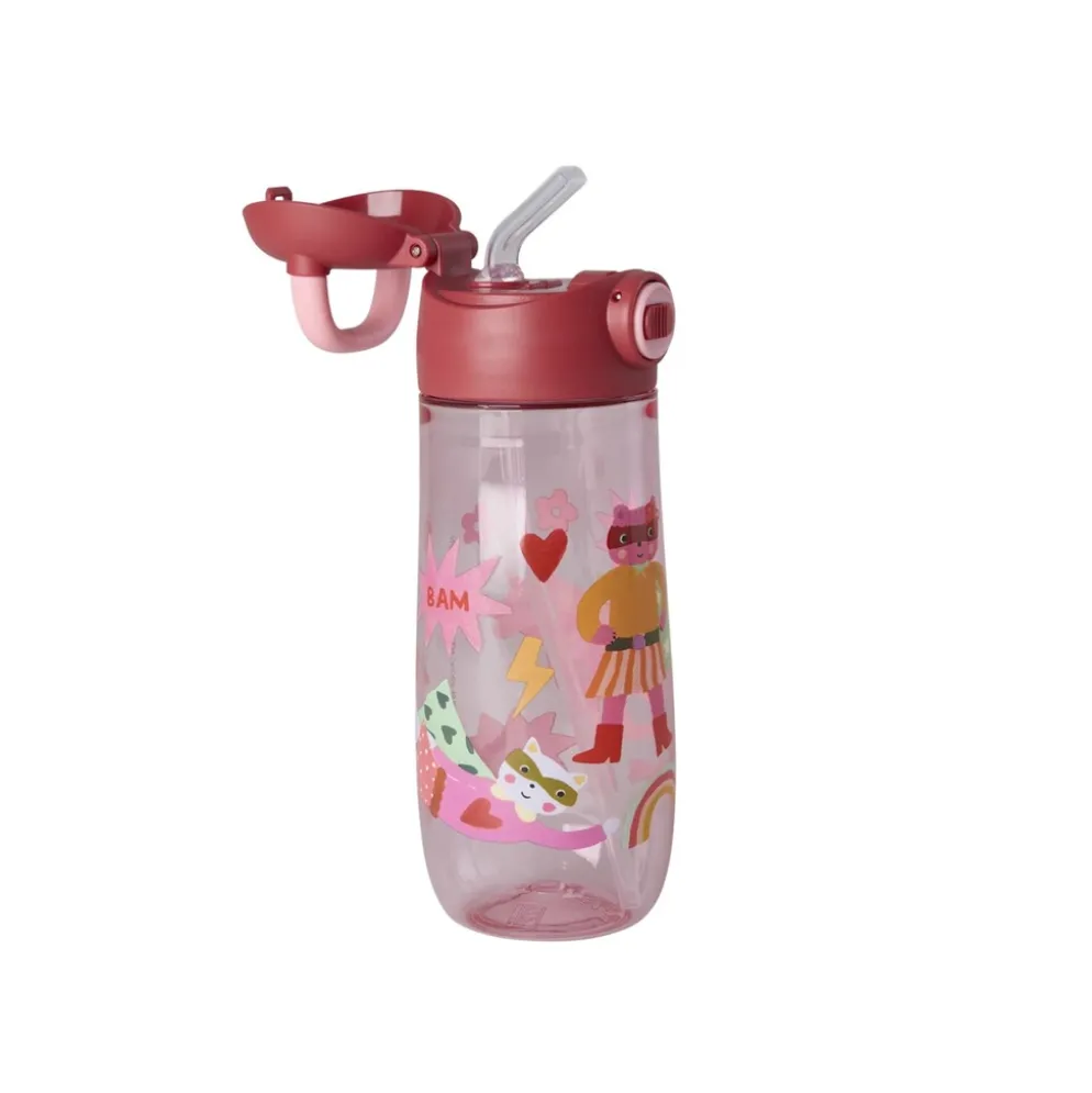 RICE Kleine Trinkflasche für Kinder Hero 550 ml