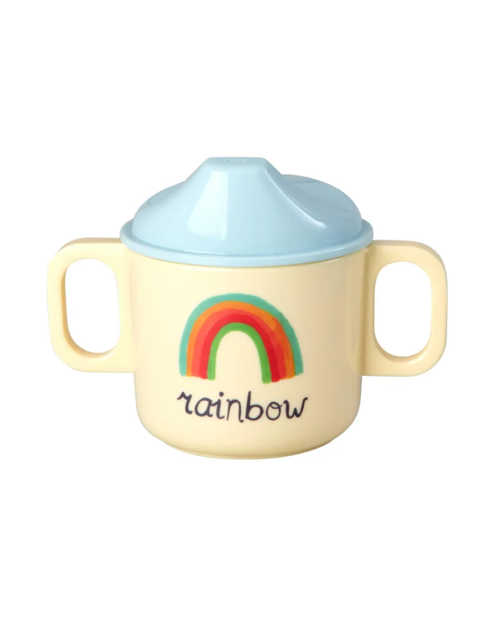 RICE Melamin Babybecher mit 2 Henkeln – ABC