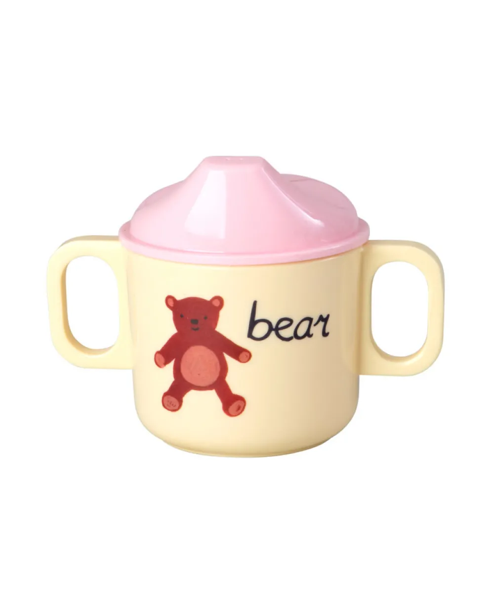 RICE Melamin Babybecher mit 2 Henkeln – ABC
