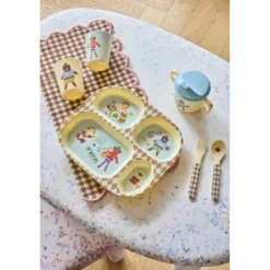 RICE Melamin Baby-Trinkbecher mit 2 Henkeln Music Band