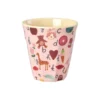 RICE Melamin Becher ABC Print – Bunt & Robust (H9 Ø9 cm)