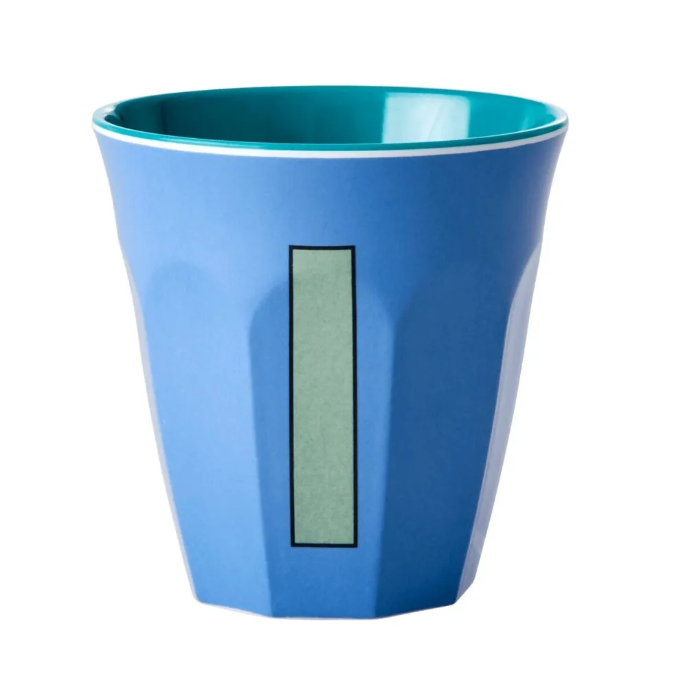 RICE Melamin Becher Buchstaben