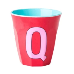 RICE Melamin Becher Buchstaben