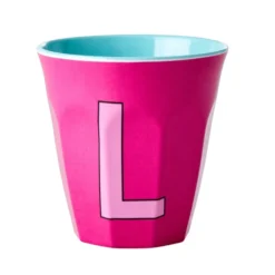 RICE Melamin Becher Buchstaben