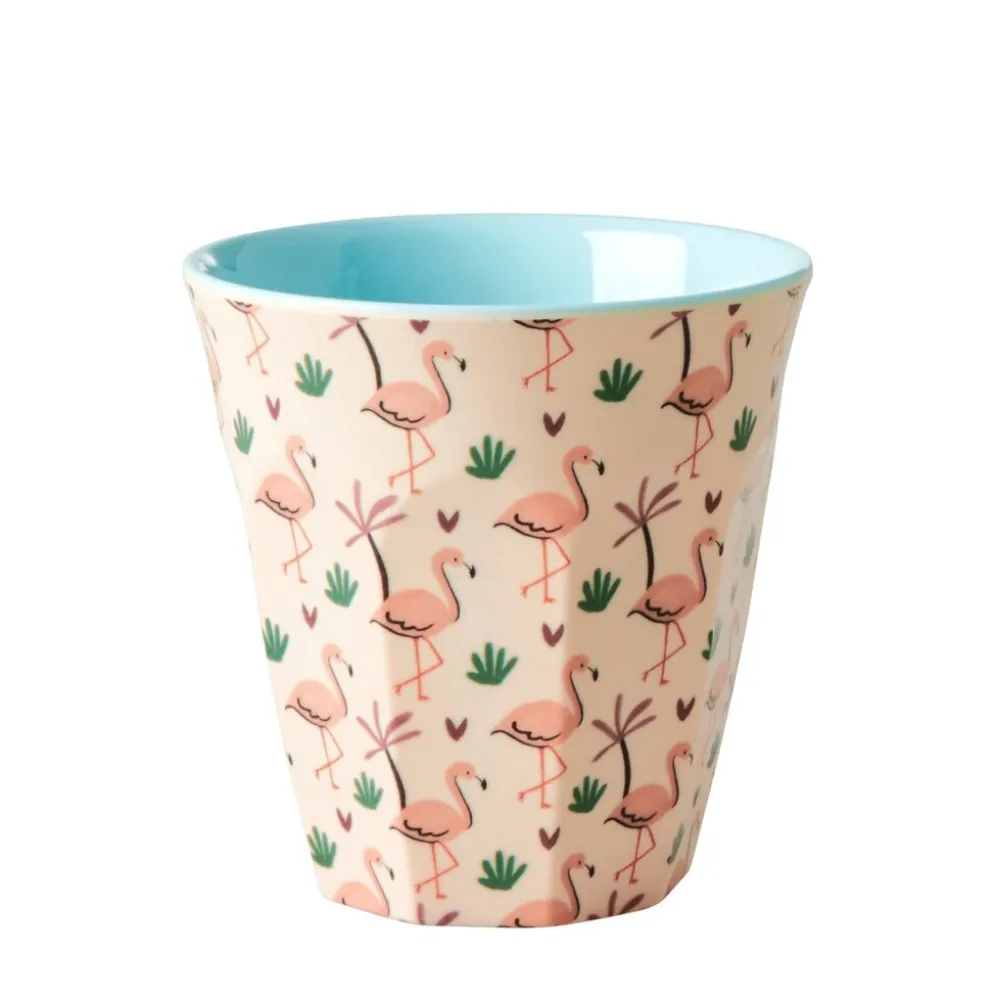 RICE Melamin Becher 6er-Set Funky Prints Pink