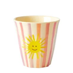 RICE Melamin Becher 6er-Set Funky Prints Pink