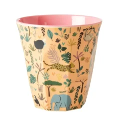 RICE Melamin Becher 6er-Set Funky Prints Pink