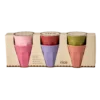 RICE Melaminbecher 6er-Set Small – Solid Colors