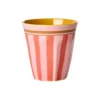 RICE Melamin Becher Organic Stripes