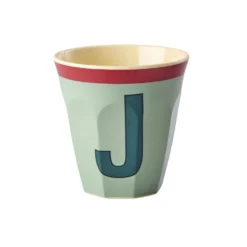 RICE Melamin Buchstabenbecher Vintage Medium