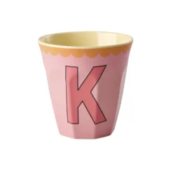 RICE Melamin Buchstabenbecher Vintage Medium