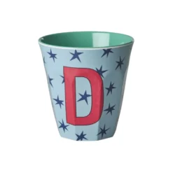 RICE Melamin Buchstabenbecher Stars
