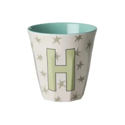 RICE Melamin Buchstabenbecher Stars